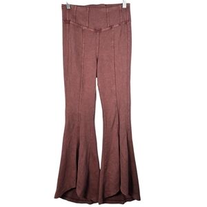 Free People Movement Right On Ribbed Flare Split Leg Opening Leggings Size XS
